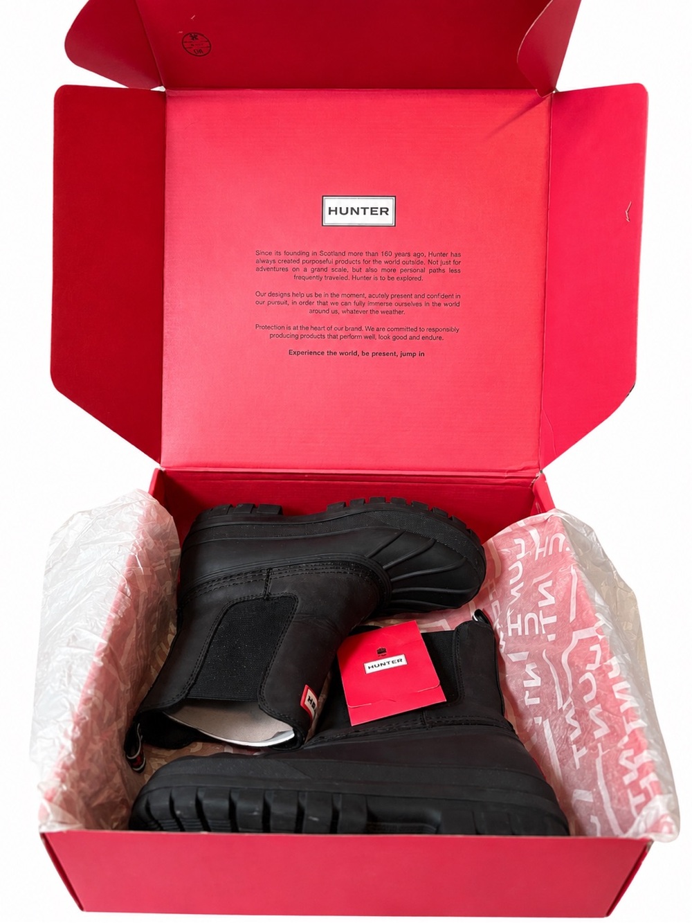 Hunter Original Commando Chelsea Boots – Black Waterproof - Picture 2 of 9